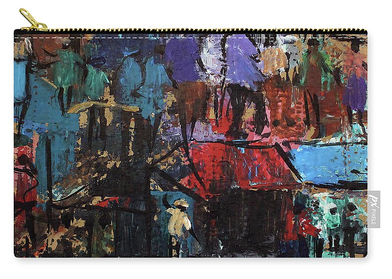  Carry-all Pouch featuring the painting This Is Us by Joe Maseko
