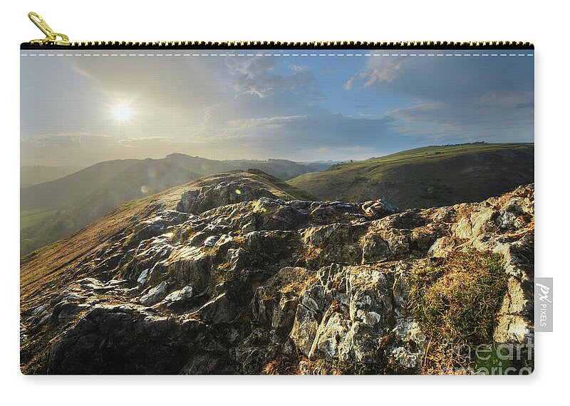 Outdoor Zip Pouch featuring the photograph Thorpe Cloud 3.0 by Yhun Suarez