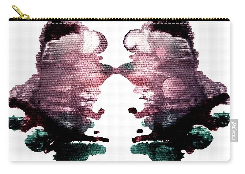 Abstract. Crystals Zip Pouch featuring the painting Three Jades by Stephenie Zagorski
