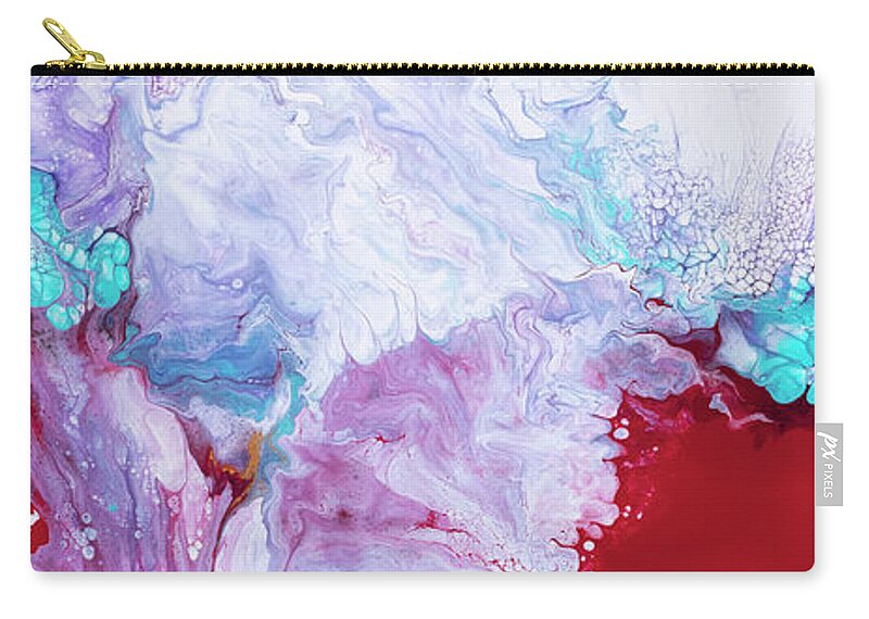 Abstract Carry-all Pouch featuring the painting Three Sisters, Michelle by Darice Machel McGuire