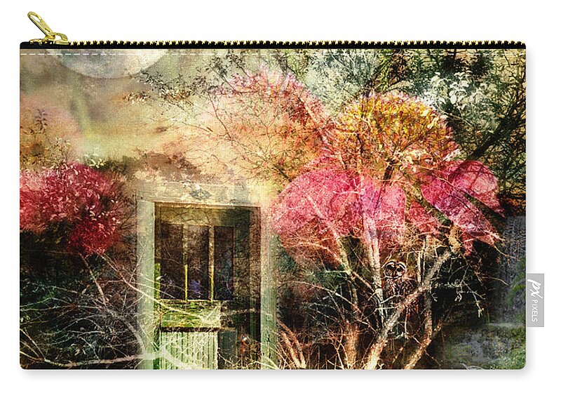 Door Zip Pouch featuring the photograph Through the Seasons by Shara Abel