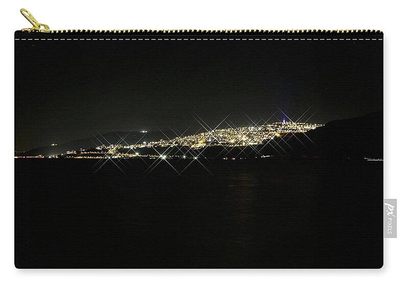 Tiberius Zip Pouch featuring the photograph Tiberius Across the Sea of Galilee by Steve Templeton