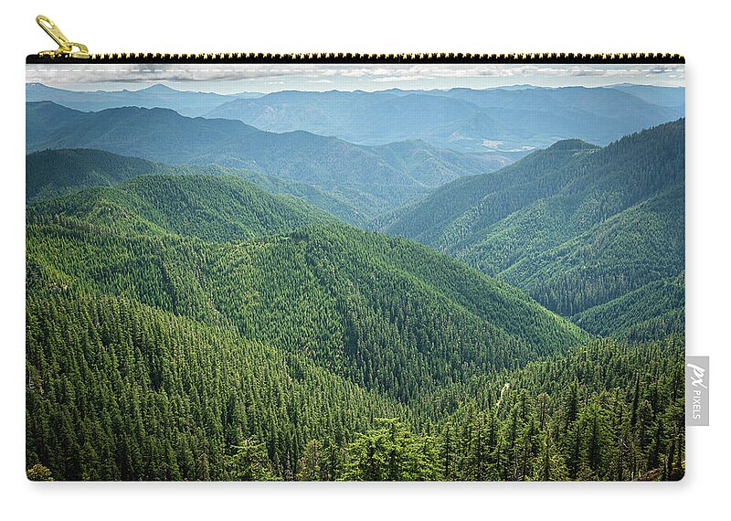 Mountain Zip Pouch featuring the photograph Tidbit 4 by Ryan Weddle