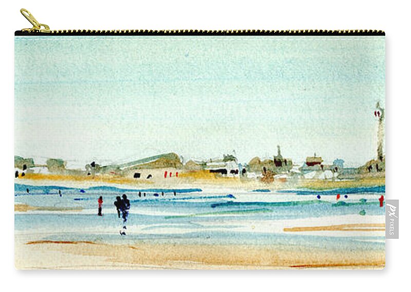 New England Artist Zip Pouch featuring the painting Tides Out in P-Town by P Anthony Visco