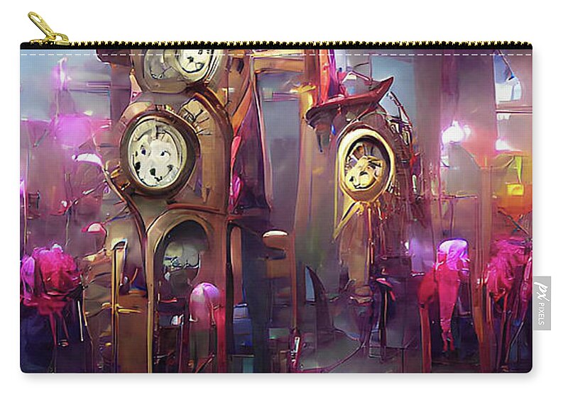Richard Reeve Carry-all Pouch featuring the digital art Timekeeper by Richard Reeve