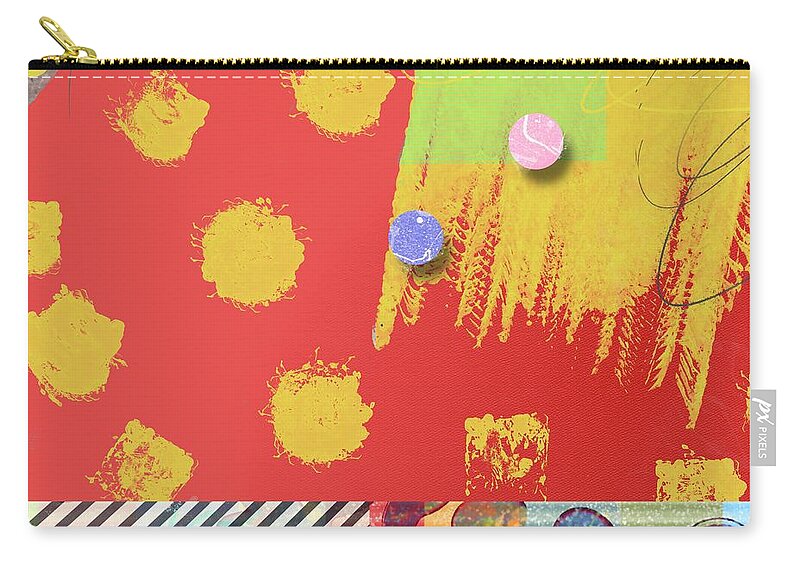  Zip Pouch featuring the digital art Too Close For Comfort by Steve Hayhurst
