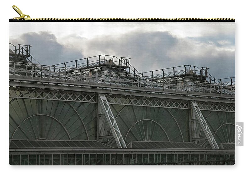 Architecture Zip Pouch featuring the photograph Top of Glasgow Station by Moira Law