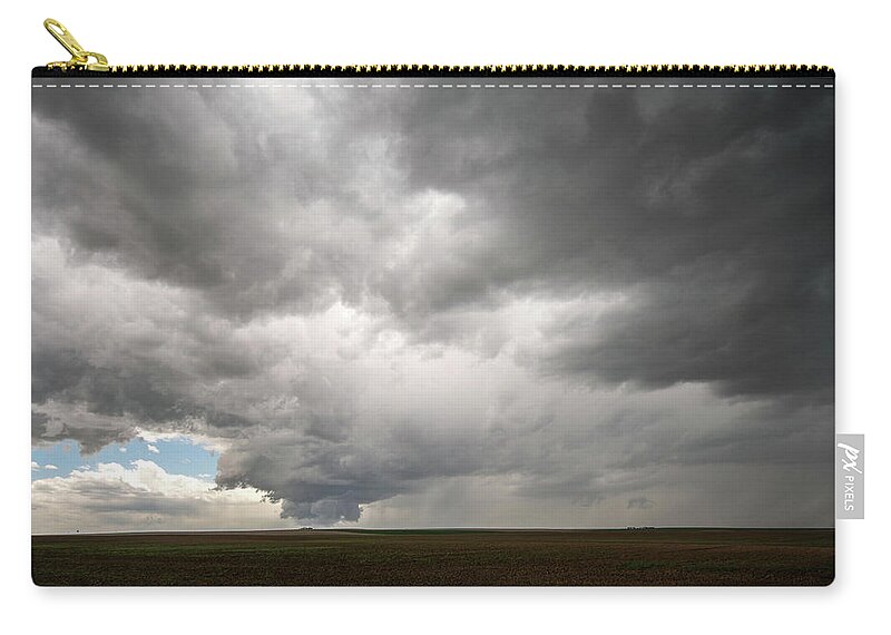Storm Carry-all Pouch featuring the photograph Tornado Warned Storm by Wesley Aston