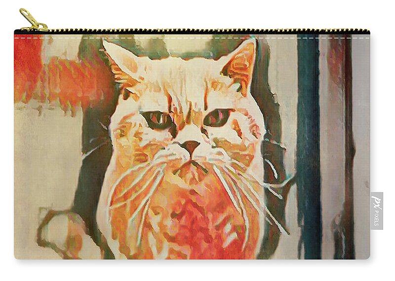 Tough Guy Zip Pouch featuring the photograph Tough Guy by Bellesouth Studio