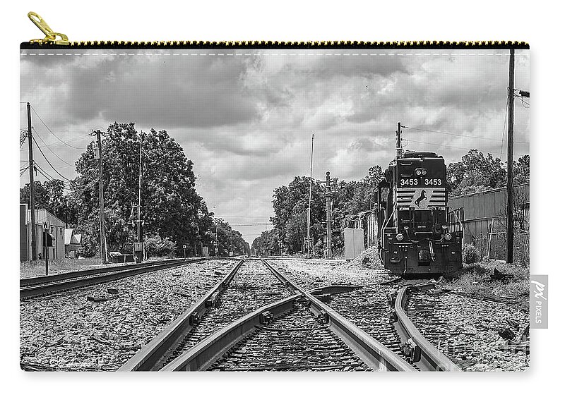 Railroads Zip Pouch featuring the photograph Tracks by DB Hayes
