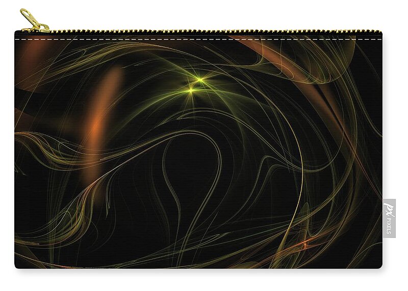 Home Zip Pouch featuring the digital art Tralkasaurus by Jeff Iverson