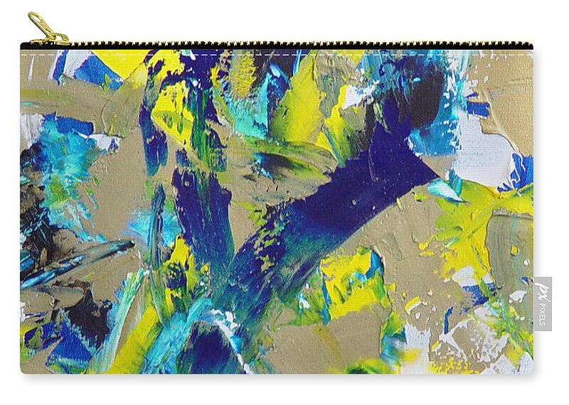 Abstract Carry-all Pouch featuring the painting Transitions IX by Dean Triolo