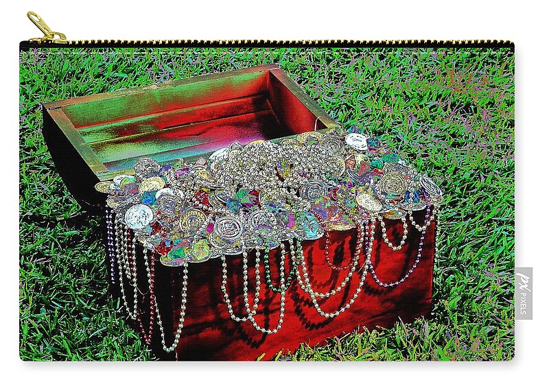 Pirate Zip Pouch featuring the photograph Treasure Chest by Andrew Lawrence