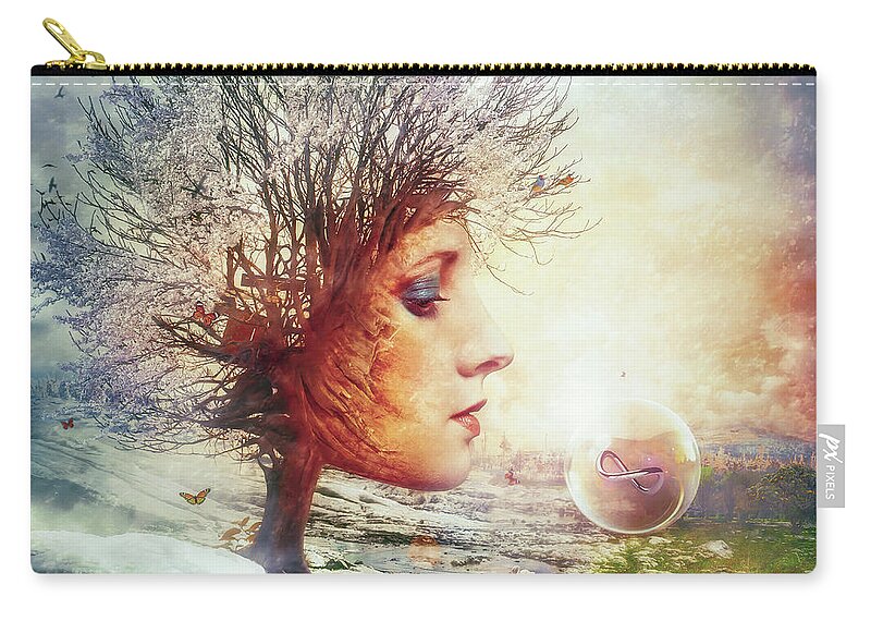 Mythology Carry-all Pouch featuring the digital art Treasure by Mario Sanchez Nevado