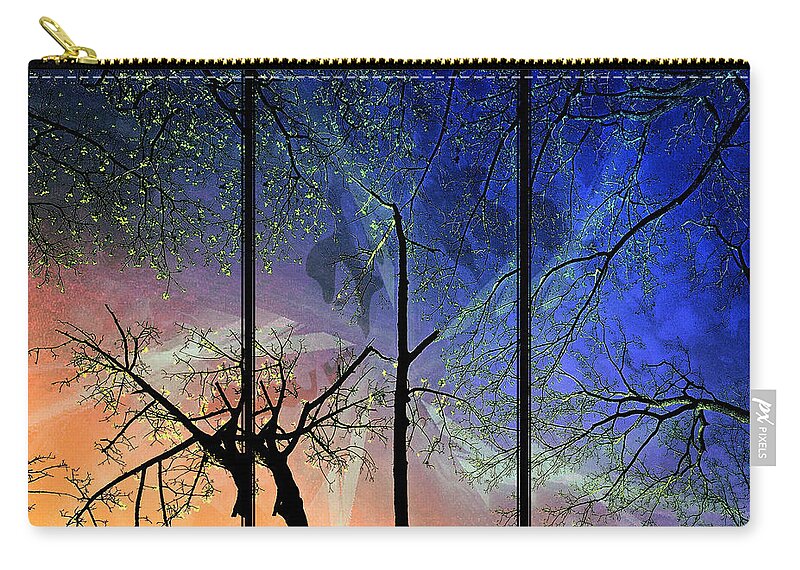 Trees Zip Pouch featuring the photograph Tree Trippin' by Rene Crystal