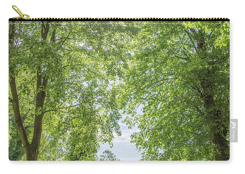 Trent Park Zip Pouch featuring the photograph Trent Park Trees Summer 2 by Edmund Peston