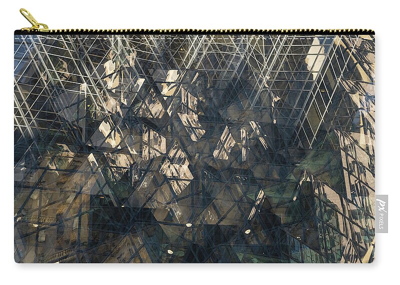 Abstract Zip Pouch featuring the photograph Tri Tri Again by Alex Lapidus