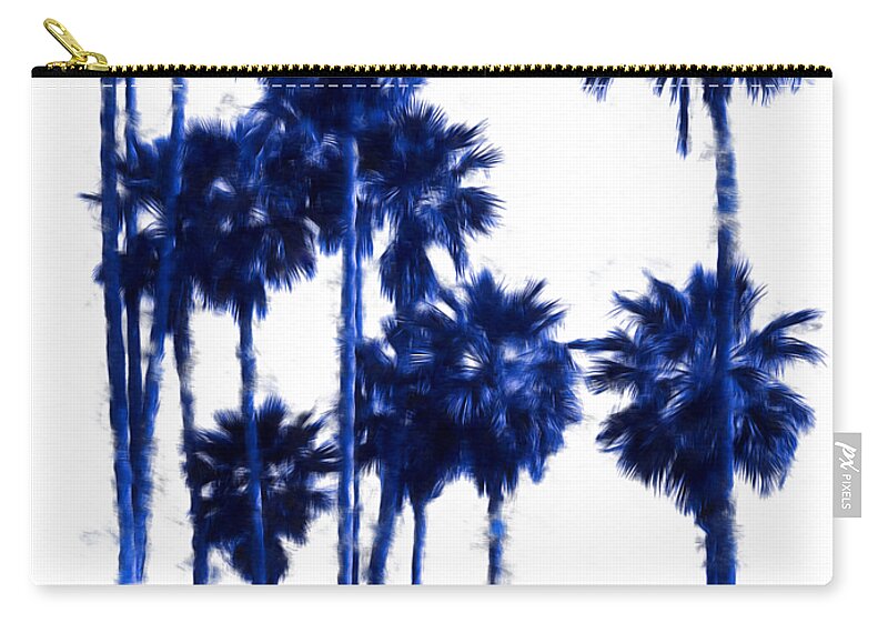 Tropical Blues 2 Zip Pouch featuring the photograph Tropical Blues 2 by Susan Molnar