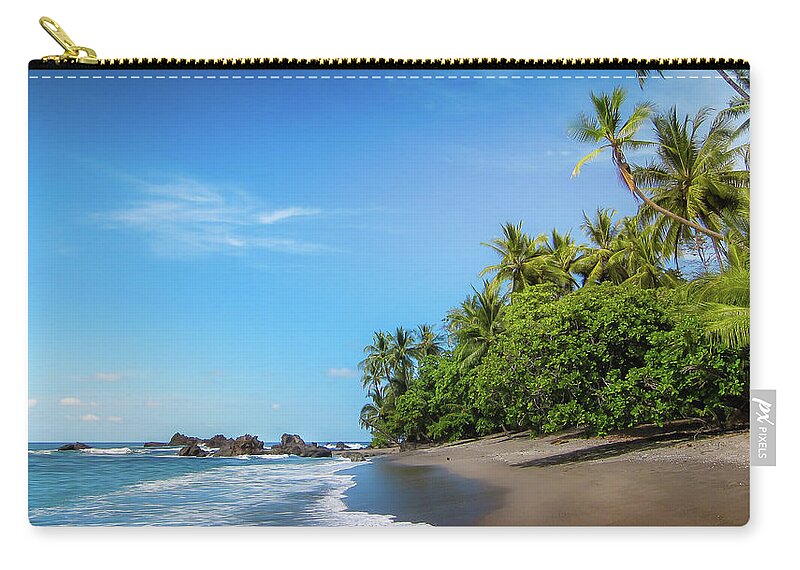 Tropical Zip Pouch featuring the photograph Tropical Paradise Beach by Nicklas Gustafsson