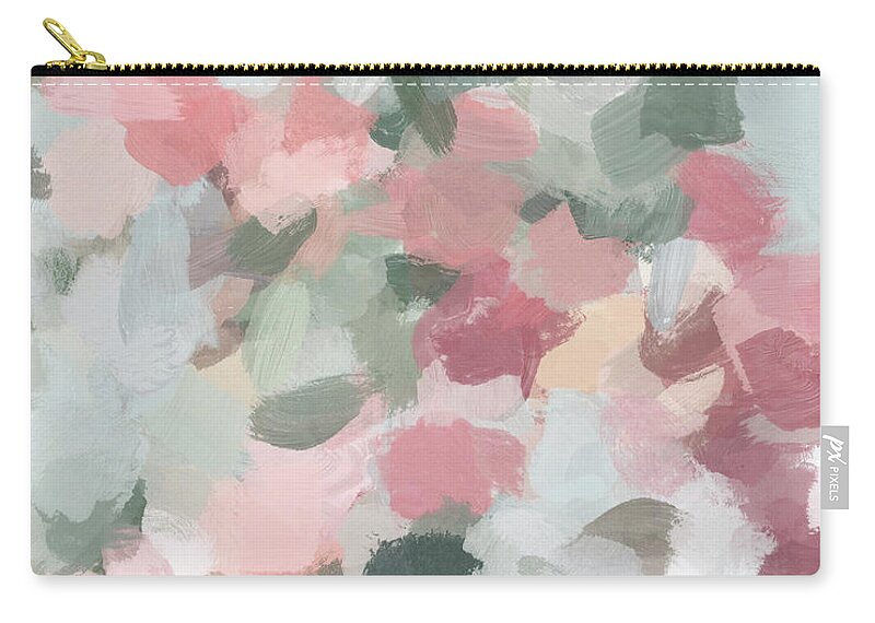Abstract Zip Pouch featuring the painting Tropical Winds by Rachel Elise