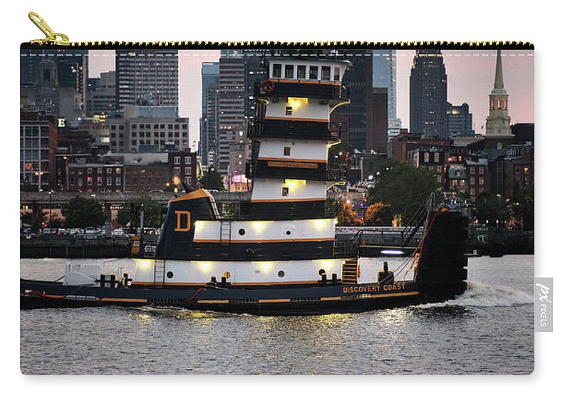 Photography Zip Pouch featuring the photograph Tugboat by Paul Watkins