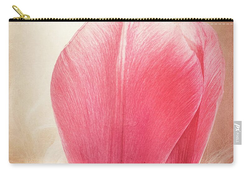 Petal Carry-all Pouch featuring the photograph Tulip Petal by Philippe Sainte-Laudy
