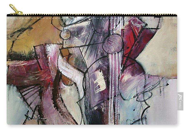 Figurative Carry-all Pouch featuring the painting Tuning the Vibe by Jim Stallings