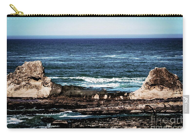 Ocean Zip Pouch featuring the photograph Twice As Nice by Janie Johnson