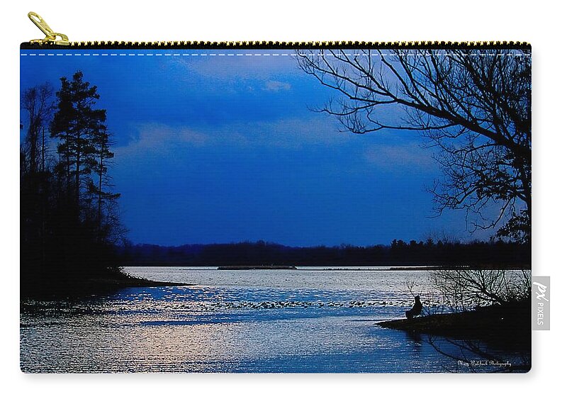 Landscape Carry-all Pouch featuring the photograph Twilight Time Fisherman by Mary Walchuck