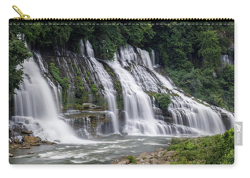  Zip Pouch featuring the photograph Twin Falls by William Boggs