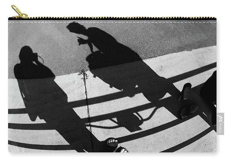 Waiting Zip Pouch featuring the photograph Two Feet by Jim Whitley