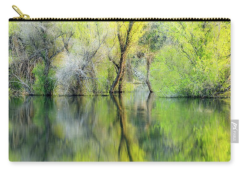 Reflection Zip Pouch featuring the photograph Two of a Kind by Gary Geddes
