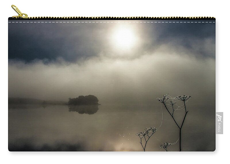 Two Suns Zip Pouch featuring the photograph Two Suns, Nicasio by Donald Kinney