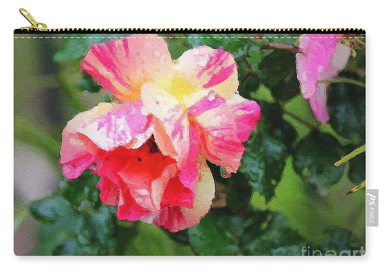 Rose Carry-all Pouch featuring the photograph Tyger Rose Burning Bright by Brian Watt
