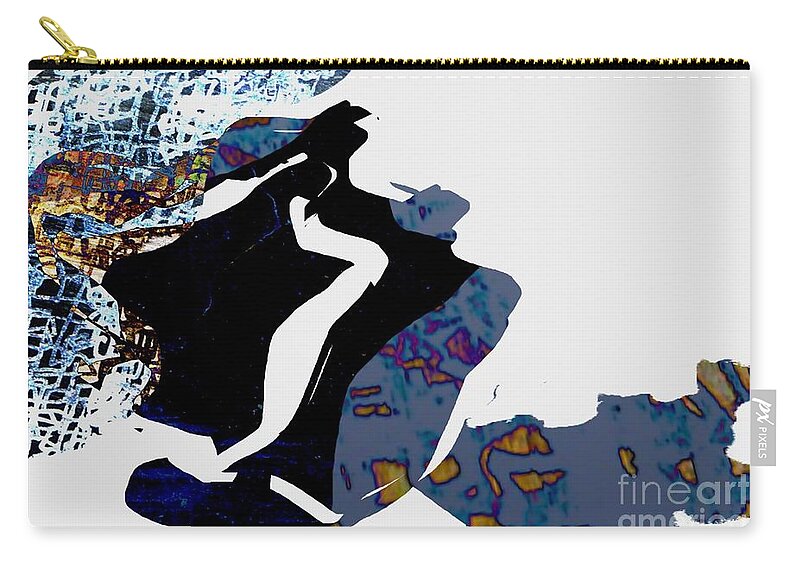 Abstract Art Zip Pouch featuring the digital art Un/Tangled by Jeremiah Ray