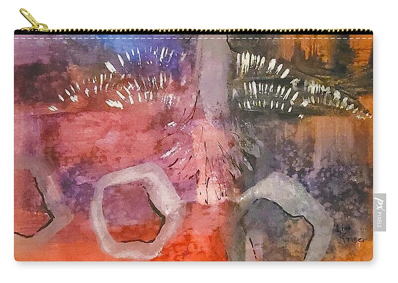 Uncaged Carry-all Pouch featuring the painting Uncaged by Lisa Kaiser
