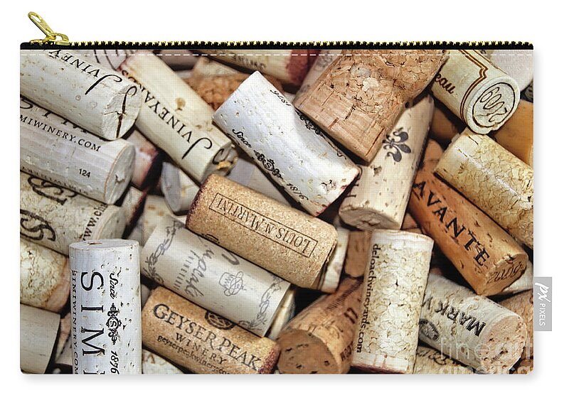 Macro Zip Pouch featuring the photograph Uncorked by Tom Watkins PVminer pixs
