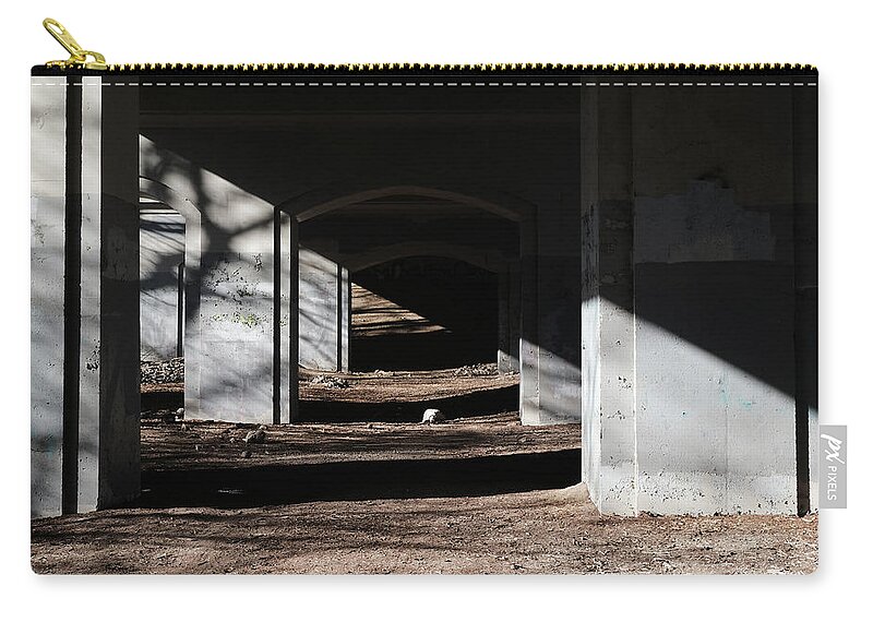  Carry-all Pouch featuring the photograph Under Mount Pleasant Again Again by Kreddible Trout