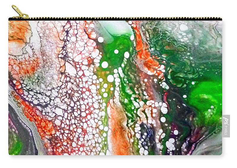 Sea Carry-all Pouch featuring the painting Under the sea by Anna Adams