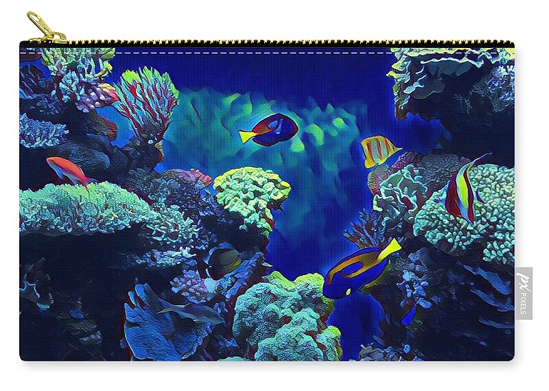 Under The Sea Zip Pouch featuring the photograph Under the Sea by Juliette Becker