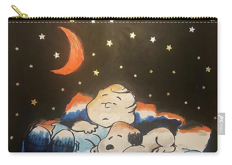  Carry-all Pouch featuring the painting Under the Stars by Angie ONeal