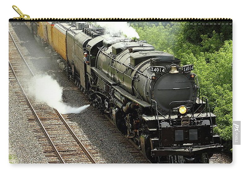 Union Pacific Big Boy 4014 Carry-all Pouch featuring the photograph Union Pacific Big Boy 4014 by Lens Art Photography By Larry Trager