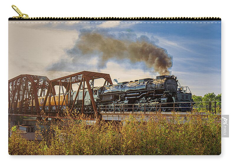 2019 Zip Pouch featuring the photograph Union Pacific Big Boy 4014 Locomotive by Tim Stanley