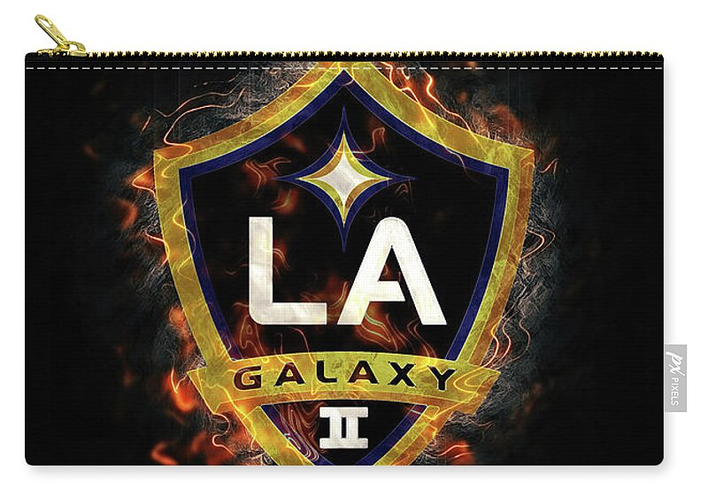 United Zip Pouch featuring the drawing United Soccer League Red Fury LA Galaxy II by Leith Huber