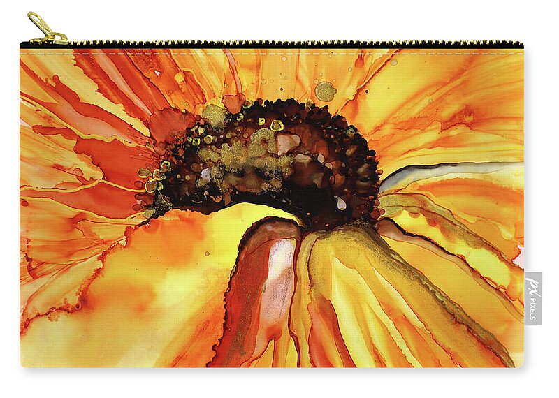  Carry-all Pouch featuring the painting United Ukraine by Julie Tibus