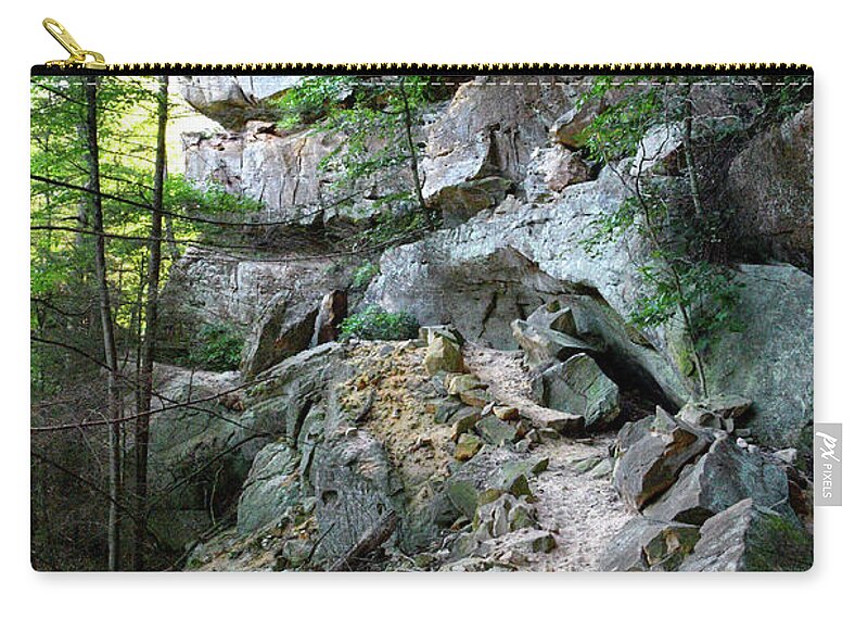 Pogue Creek Canyon Carry-all Pouch featuring the photograph Unnamed Rock Face 7 by Phil Perkins