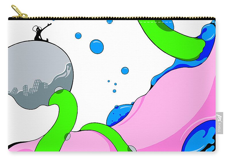 Vine Carry-all Pouch featuring the digital art Unnatural Selection by Craig Tilley