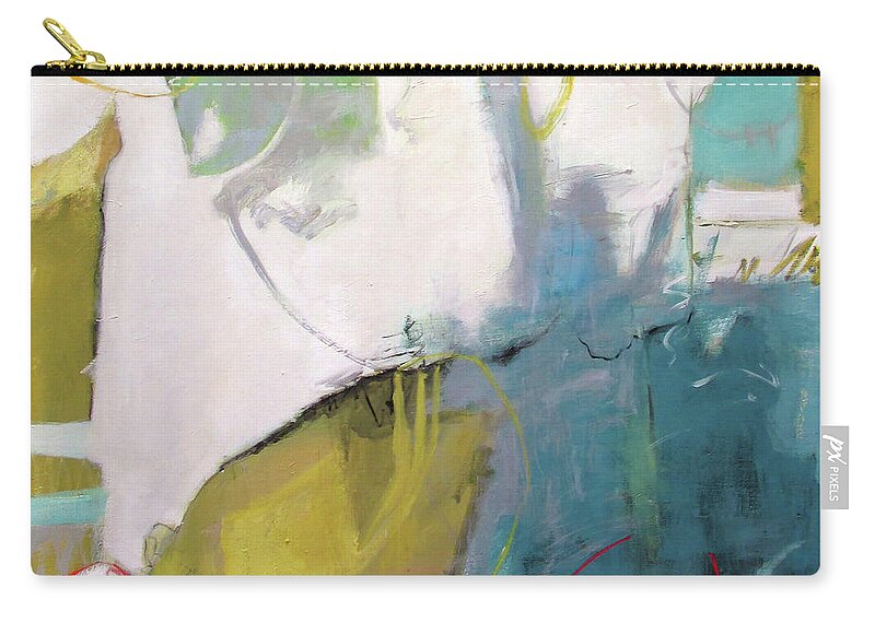 Untitled Ii Zip Pouch featuring the painting Untitled II by Chris Gholson