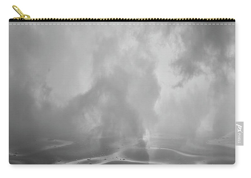 Black And White Zip Pouch featuring the photograph Untitled XXIV BW by David Gordon