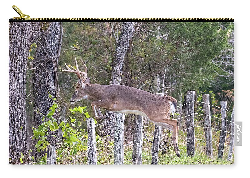  Zip Pouch featuring the photograph Up and Over by Jim Miller